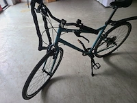 Hybride fiets riverside, turquoise / blauw inclusief sterk art 2 kettingslot en sleutel - afbeelding 12 van  13