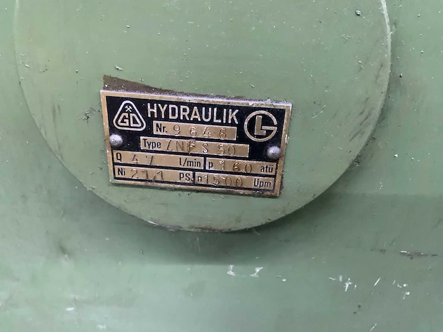 Hydraulik znf s50 hydraulische dieptrekpers - afbeelding 8 van  8