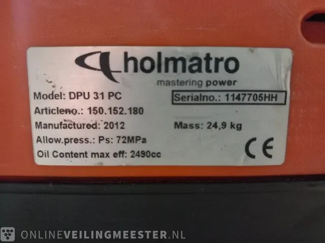 Hydraulisch redgereedschap holmatro - afbeelding 2 van  18