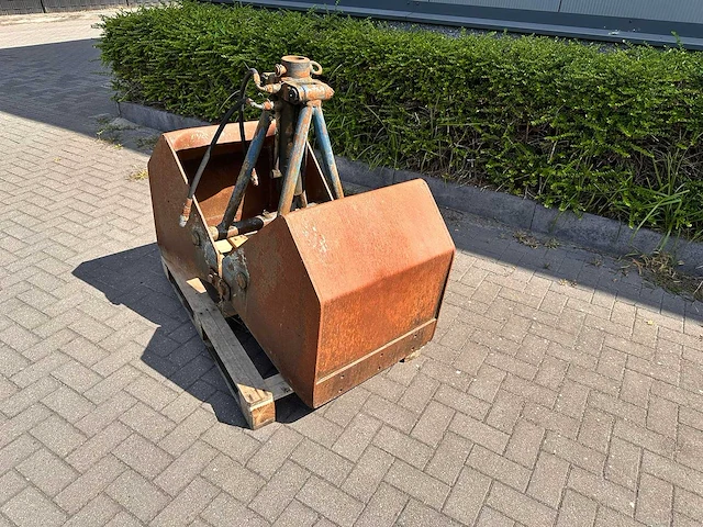 Hydraulische graafbak schalenknijper voor hijskraan - 400ltr zonder rotator - hijs- en heftechniek - afbeelding 3 van  4