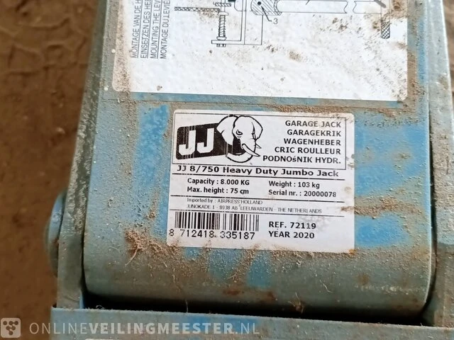 Hydraulische heavy duty krik 8t jj, 8/750 , 2020 - afbeelding 6 van  6