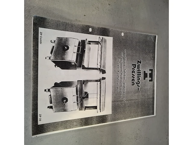 Hydraulische pers, karl tränklein, zp-combi, 1984 - afbeelding 2 van  11