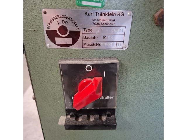 Hydraulische pers, karl tränklein, zp-combi, 1984 - afbeelding 7 van  11