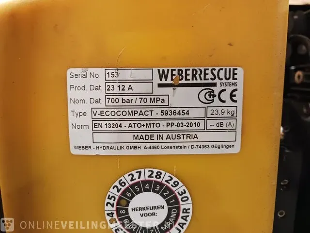 Hydraulische redgereedschap weber rescue system - afbeelding 21 van  24