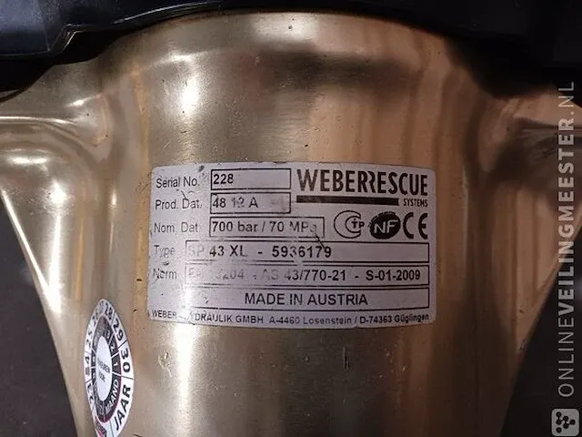 Hydraulische redgereedschap weber rescue system - afbeelding 24 van  24