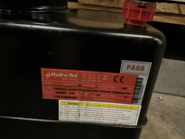 Hydro-tek power pack hydraulisch aggregaat - afbeelding 4 van  4