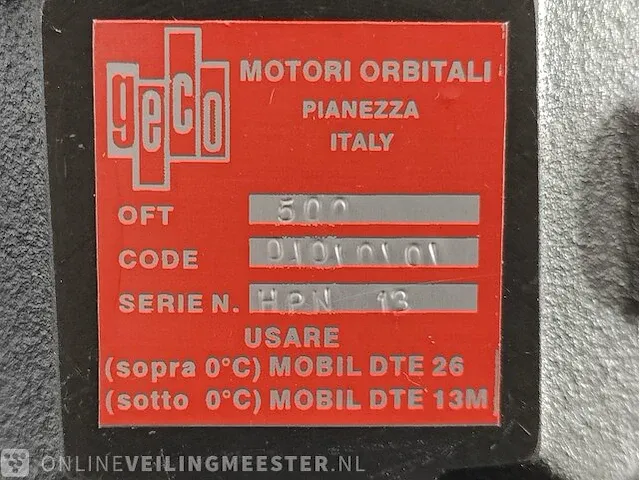 Hydromotor geco (danfoss), oft 500 (omt500) - afbeelding 2 van  2