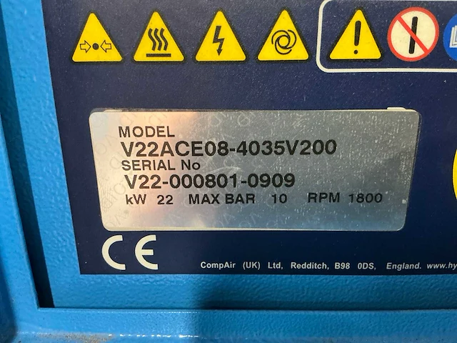 Hydrovane v22ace08-4035v200 schotten compressor - afbeelding 8 van  16