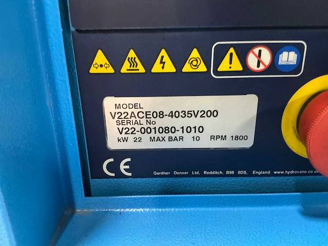 Hydrovane v22ace08-4035v200 schotten compressor - afbeelding 7 van  15
