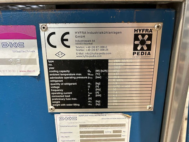Hyfra - vwk 50/1-s - koelinstallaties - 2003 - afbeelding 6 van  11