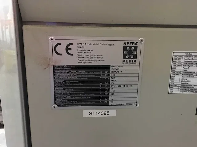 Hyfra alpha 13-e-s cooling unit - afbeelding 6 van  6