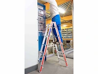 Hymer trapladder dubbelzijdig begaanbaar 2x6 sporten - afbeelding 2 van  4