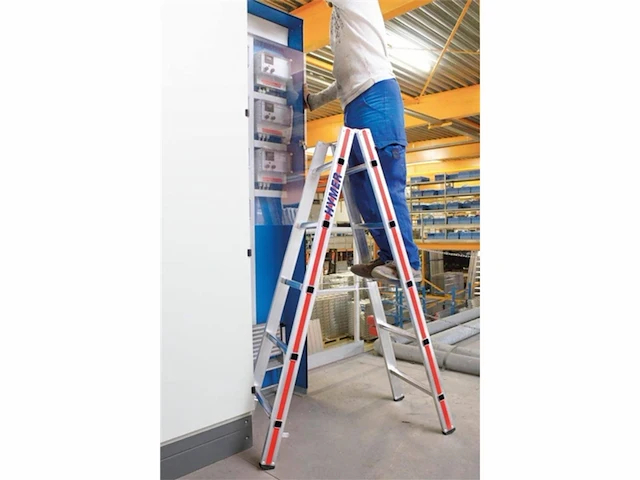 Hymer trapladder dubbelzijdig begaanbaar 2x6 - afbeelding 2 van  3