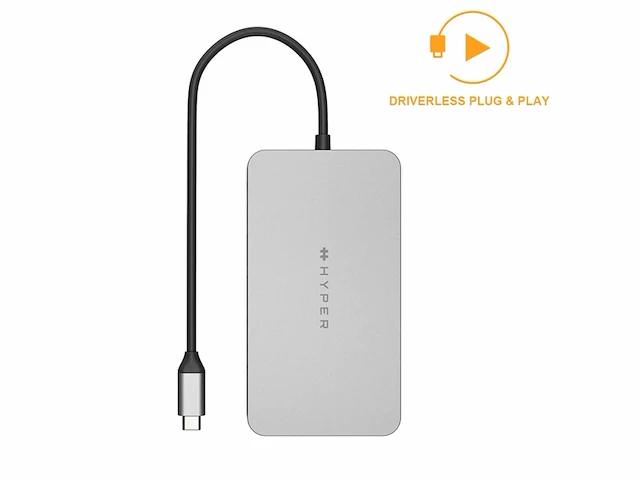 Hyper drive 4k dual hdmi usb c hub m1 macbook 10in1: dual 4k hdmi gigabit ethernet usba usbc usbc 100w - afbeelding 3 van  4