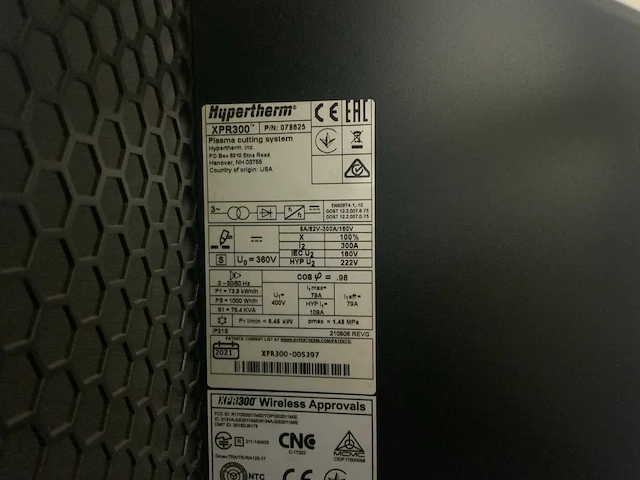 Hypertherm xpr300 plasma bron - afbeelding 11 van  11