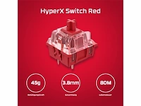Hyperx alloy origins pbt mechanisch gaming toetsenbord us qwerty aqua - afbeelding 4 van  4