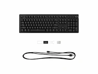 Hyperx alloy rise mechanisch gaming toetsenbord, rode schakelaars, hot swap zwart - afbeelding 3 van  4