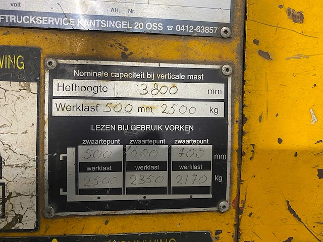 Hyster - 1989 - h.50xl - vorkheftruck - afbeelding 3 van  12
