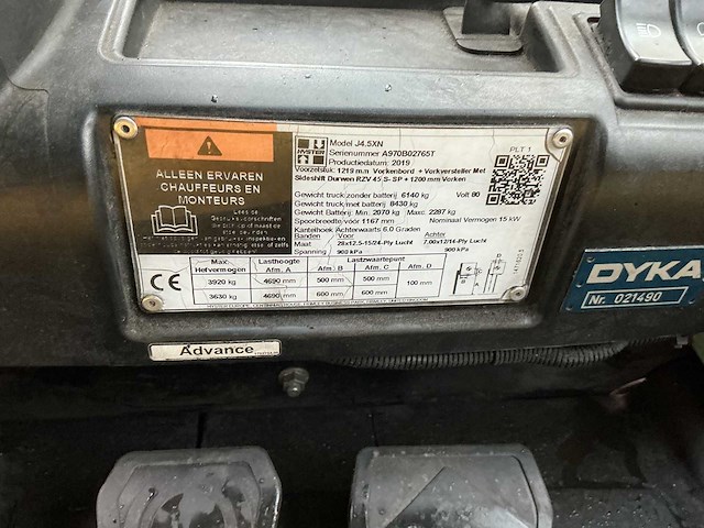 Hyster - j45xn - vorkheftrucken - 2019 - afbeelding 6 van  15