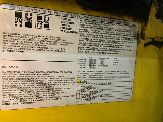 Hyster e4,00xl vorkheftruck- vorkversteller, bluespot - afbeelding 11 van  31