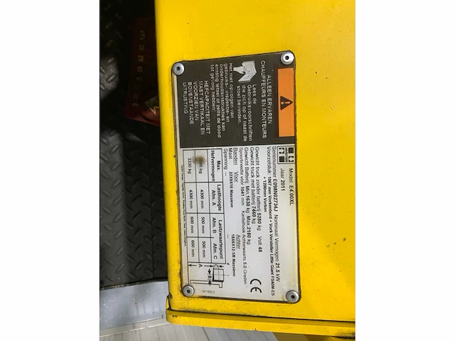 Hyster e4.00xl vorkheftruck vorkenspreider, accumulator - afbeelding 2 van  26
