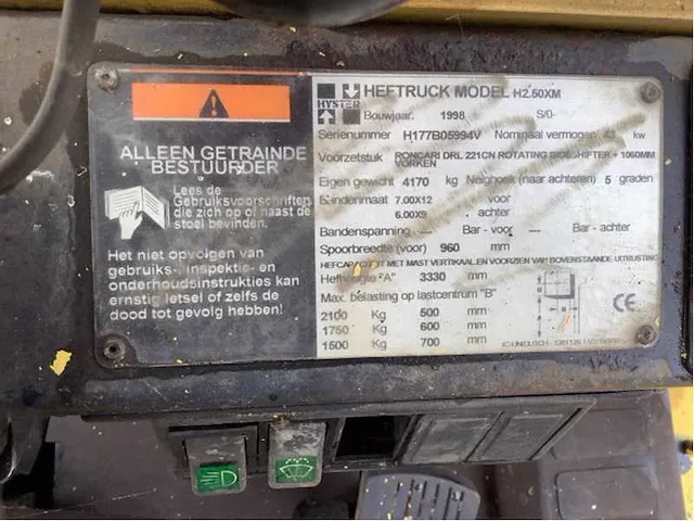 Hyster h2.50xm vorkheftruck - afbeelding 2 van  10