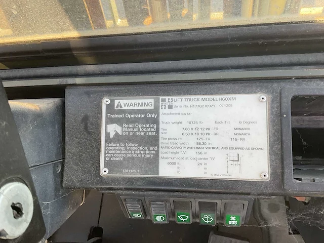 Hyster h60xm vorkheftruck - afbeelding 2 van  10