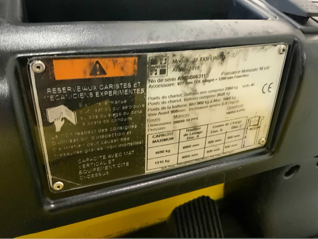 Hyster j1.8xn - 4.6m triplex, side-shift, free-lift - vorkheftruck - afbeelding 2 van  19