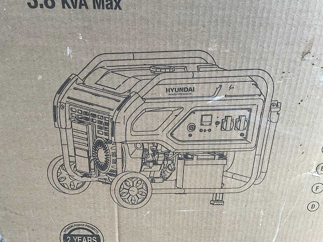 Hyundai hhdp35de stroomgenerator - afbeelding 2 van  5