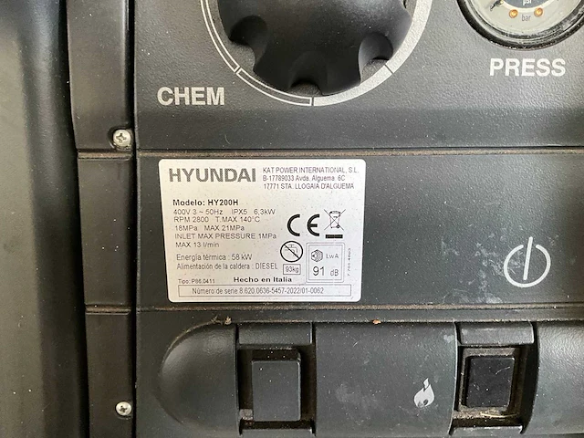 Hyundai hy200h stoomreiniger - afbeelding 8 van  8