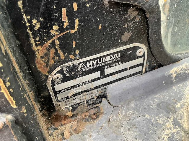 Hyundai r60-7 robex midigraafmachine - afbeelding 11 van  20
