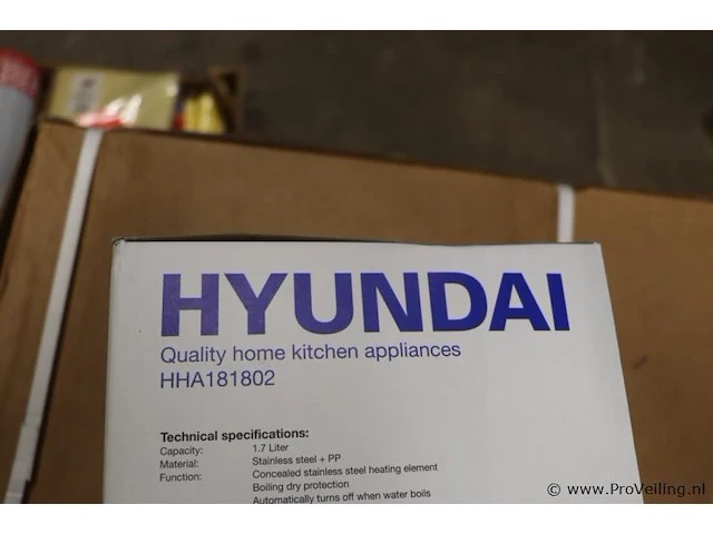 Hyundai waterkoker type hha181802 - afbeelding 3 van  4