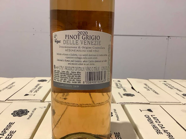 I castelli romeo e giulietta pinot grigio blush wijn (414x) - afbeelding 4 van  7