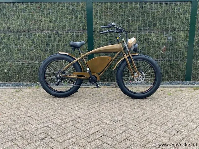 I-coco beach cruiser 20ah elektrische fiets (bruin) - afbeelding 2 van  2