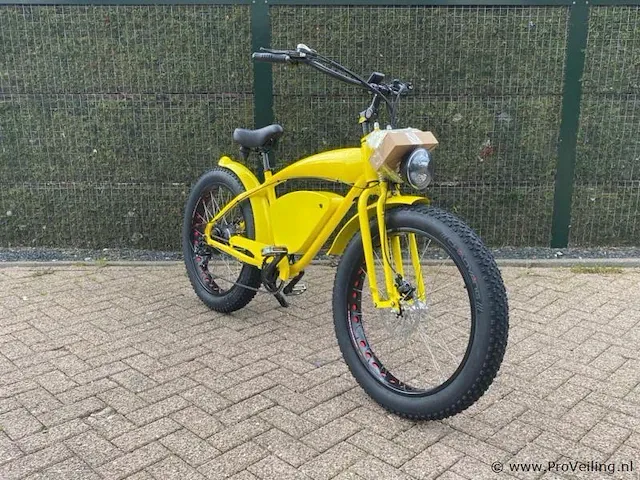 I-coco beach cruiser 20ah elektrische fiets (geel) - afbeelding 1 van  2