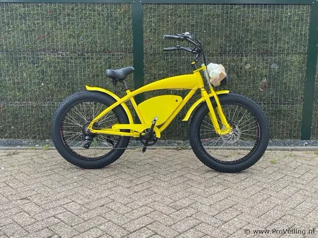 I-coco beach cruiser 20ah elektrische fiets (geel) - afbeelding 2 van  2