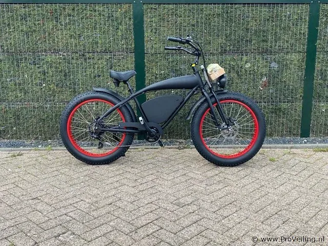 I-coco beach cruiser 20ah elektrische fiets (zwart) - afbeelding 2 van  2