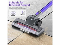 Iab xt1801 4 in 1 draadloze stofzuiger met led voor vloer/tapijt/dierenharen paars - afbeelding 3 van  5