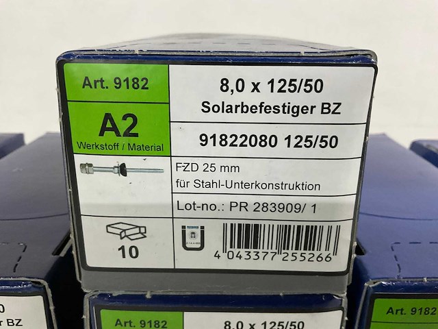 Ibc solar - stokschroef 8,0 x 125/50 inhoud 10 stuks (11x) - afbeelding 2 van  4