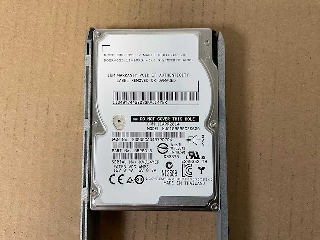 Ibm (24e) 18x 900 gb sas(huc109090css600) - 6x 900 gb sas(st900mm0006) disk array enclosure - afbeelding 10 van  18