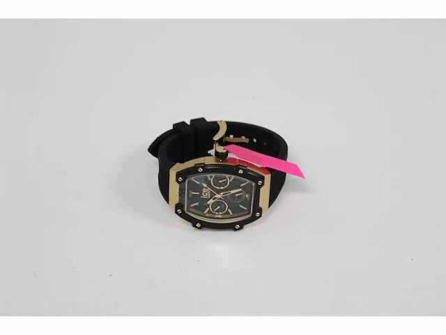 Ice watch ice boliday dameshorloge met siliconen band zwart/gold - afbeelding 2 van  3