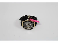 Ice watch ice boliday dameshorloge met siliconen band zwart/gold - afbeelding 2 van  3