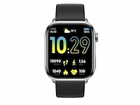 Ice-watch ice smart 2. aangesloten horloge met zwarte siliconen band voor mannen zilver zwart - afbeelding 1 van  4