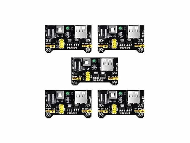 Icquanzx 5 stuks mb102 3,3 v / 5 v breadboard - afbeelding 1 van  2