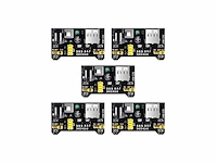 Icquanzx 5 stuks mb102 3,3 v / 5 v breadboard - afbeelding 1 van  2