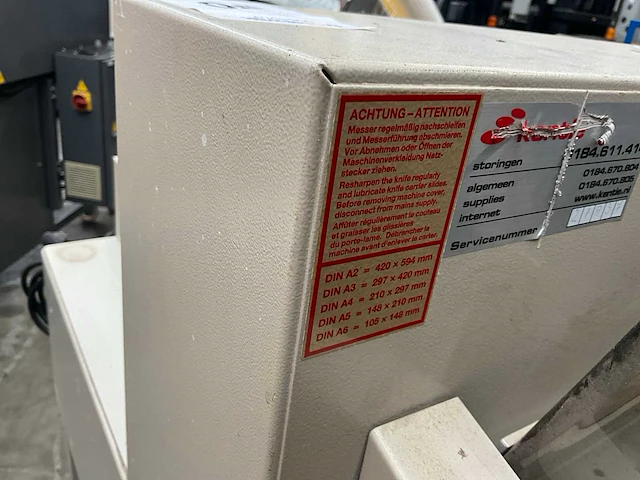 Ideal 4850-95 stapelsnijmachine - afbeelding 9 van  10