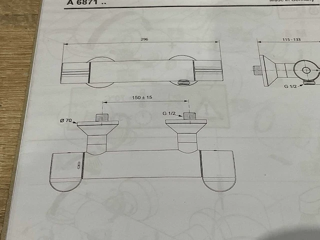 Ideal standard badkamer kraan (5x) - afbeelding 7 van  8