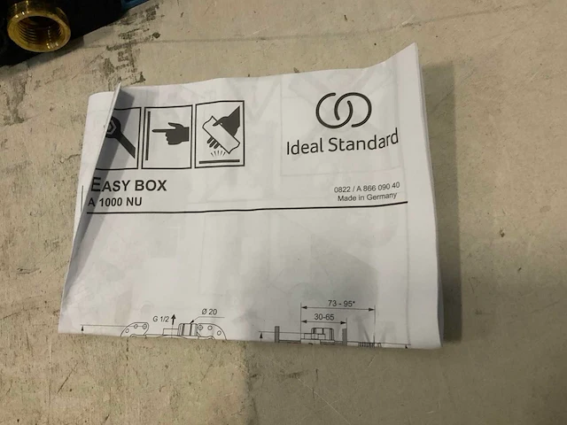 Ideal standard easy box a1000 badkraan inbouwdeel - afbeelding 3 van  3