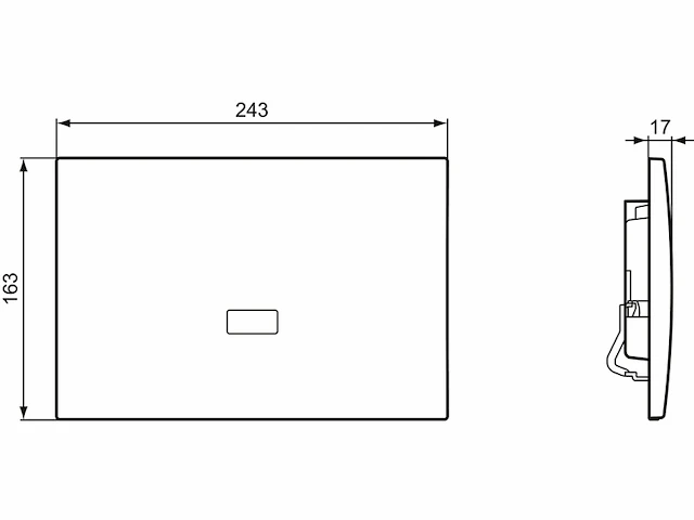 Ideal standard septa pro elektronisch bedieningspaneel e2 chroom - afbeelding 2 van  4