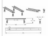 Ideal standard universeel badpoten met wandsteun - afbeelding 2 van  3